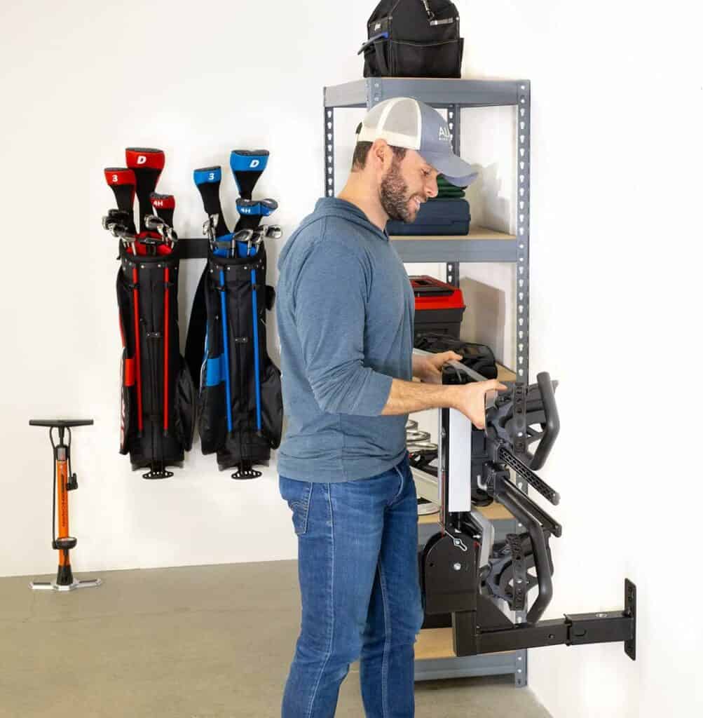 StoreYourBoard Hitch Wall Mount, Bike and Cargo Rack Hanging Garage Organizer, Trailer Hitch Receiver Storage, Holds Max 175 lbs (1.25 inch)