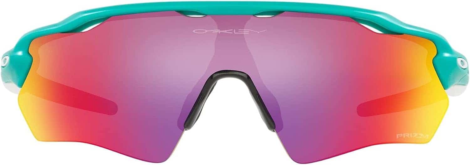 Oakley Youth OJ9001 Radar EV XS Path Rectangular Sunglasses, Matte Celeste/Prizm Road, 31 mm